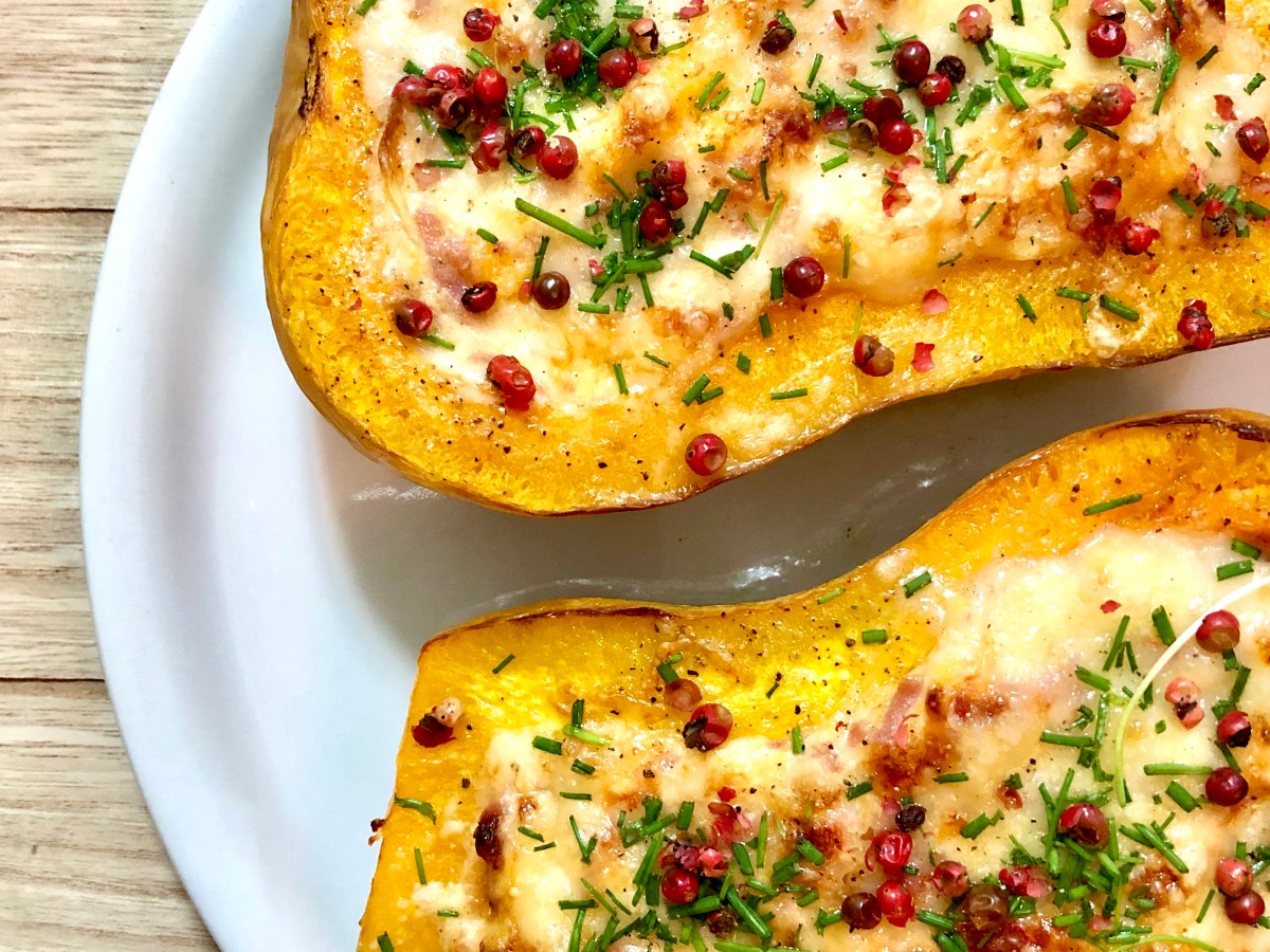 COURGE BUTTERNUT FARCIE FACON TARTE FLAMBEE&nbsp;ALLEGEE